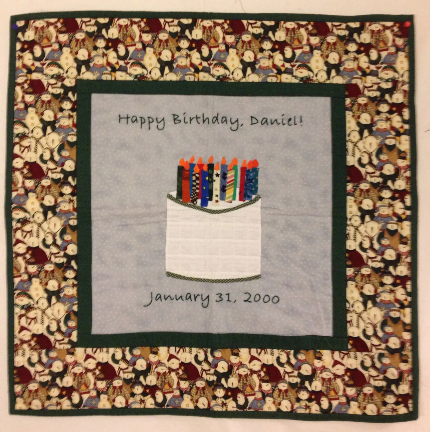 Birthday quilt