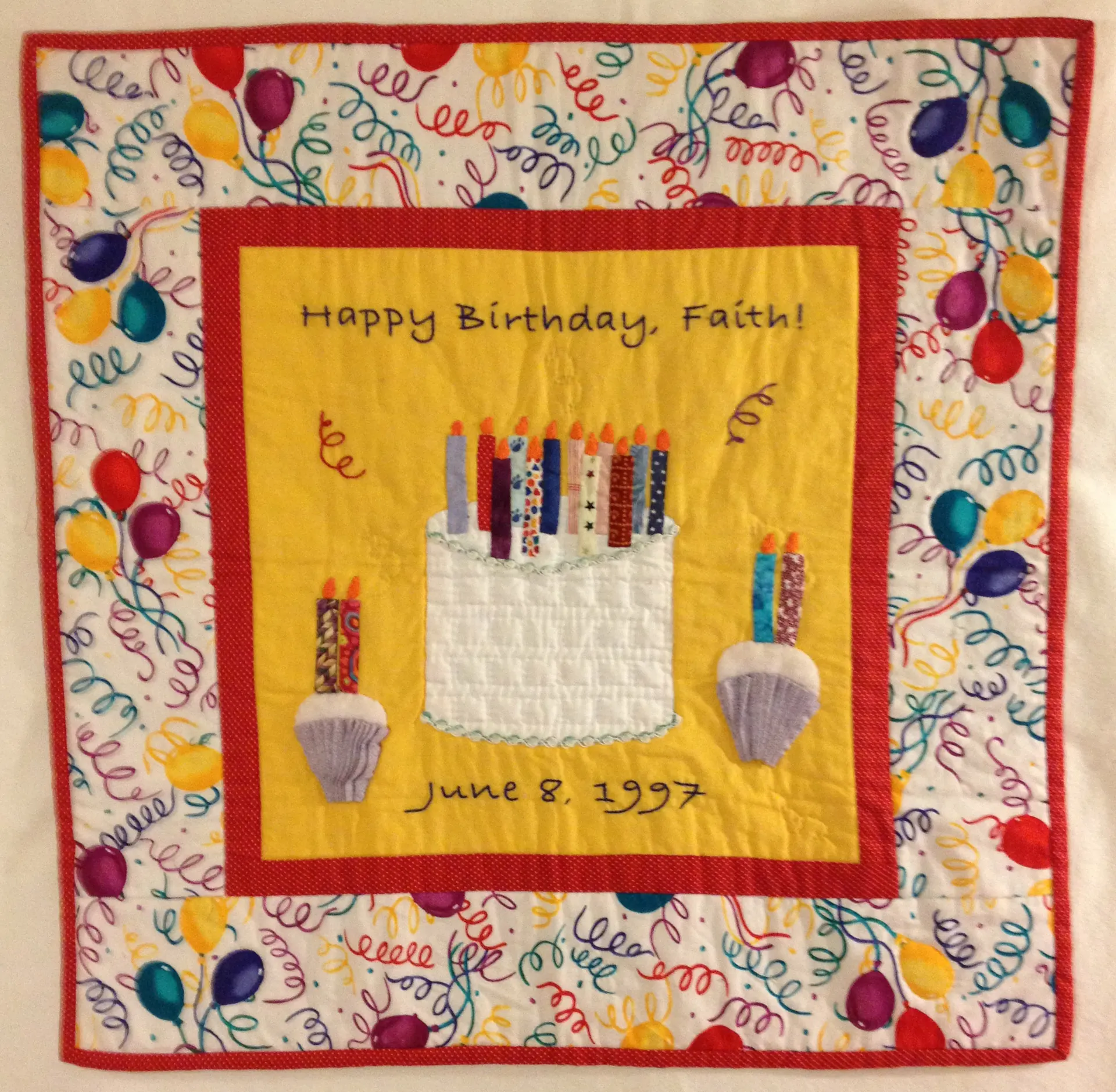 Birthday quilt