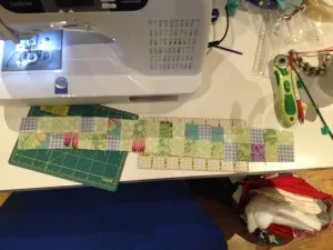 Peaks, quilt, retreat, scraps