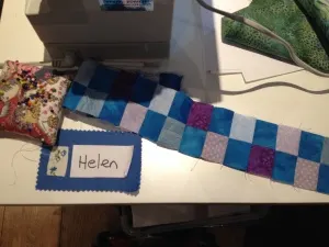 Peaks, quilt, retreat, scraps