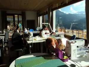 Peaks, quilt, retreat