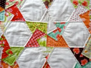 Miss L's Spinning Card Trick Star Table Runner Patchwork in the Peaks