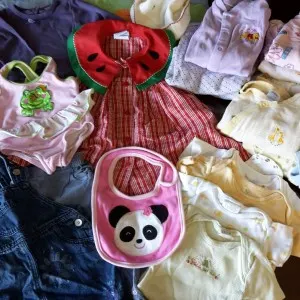 Baby clothes memory quilt